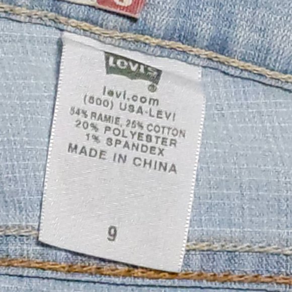 Vintage Levi's Low Slouch Denim Capri's Size 9 Pale Blue Denim - Picture 6 of 15